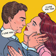 Pop Art - Ich liebe dich