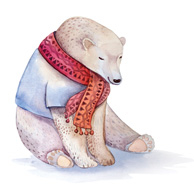 Teddybär mit Halstuch