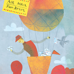 Postbote im Ballon - Marianna Sztyma