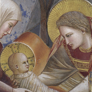 Giotto di Bondone, Die Geburt Christi
