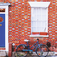 Blaues Fahrrad