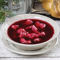 Borschtsch mit Ravioli