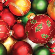 Bunte Christbaumkugeln 