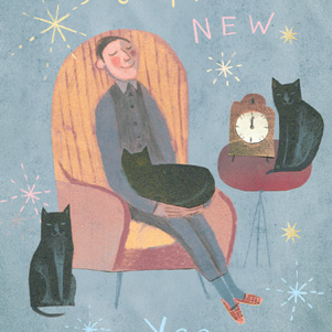 Marianna Sztyma - Neujahr mit Katzen