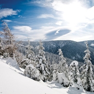 Winter in den Bergen